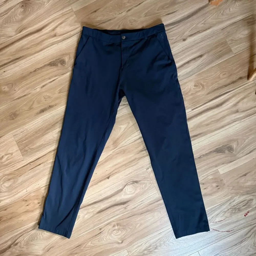 Lululemon Commission Pant Classic Warpstreme 33.5” True Navy Trousers Size 34T